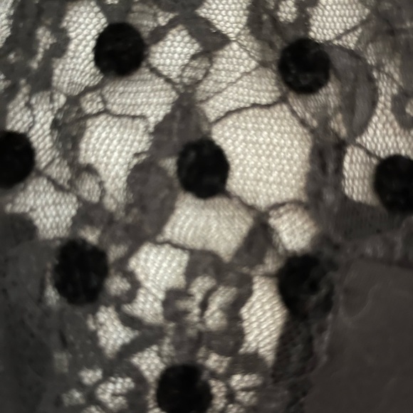 FREE PEOPLE BLACK LACE ABD LYCRA BODYCON DRESS   LARGE - Picture 9 of 11